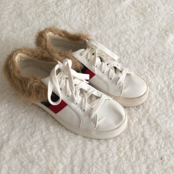 steve madden faux fur sneakers